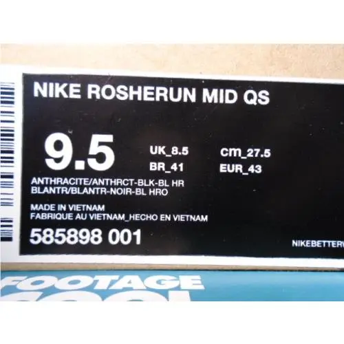 Nike shoes - Nike Rosherun Mid QS - Rosherun Mid - 585898-001 - Gray 6