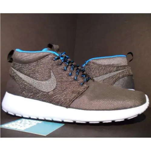 Nike Roshe Run Rosherun Mid QS Paris City Pack Anthracite Black Blue Hero DS 9.5