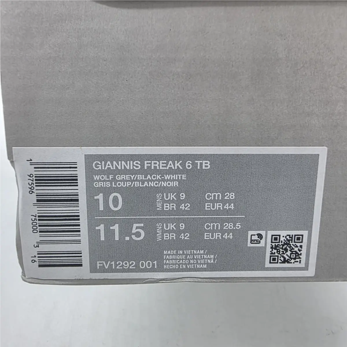 Nike shoes - Nike Giannis Freak 6 TB - FV1292-001 - Gray 1