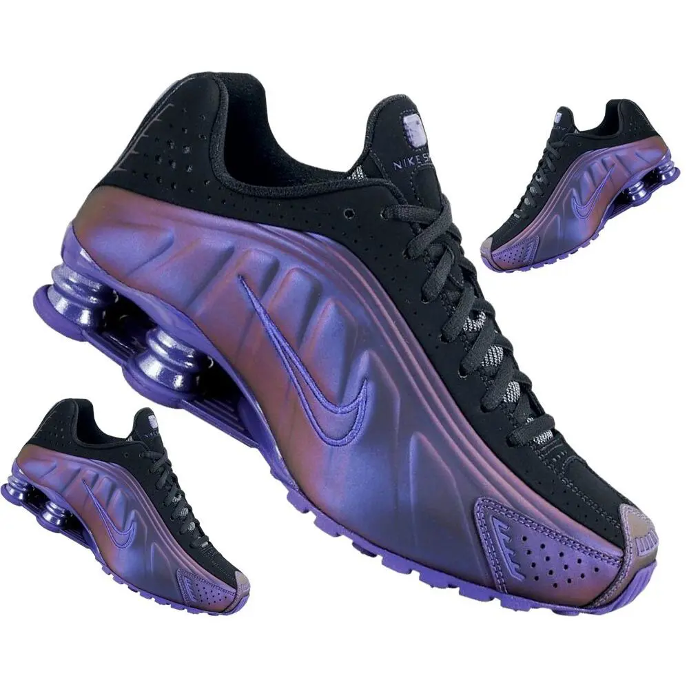 Nike shoes - Nike Shox - Shox - 302874 500 - Purple, Manufacturer: Black / Club Purple (UPC: 823233704329) 1