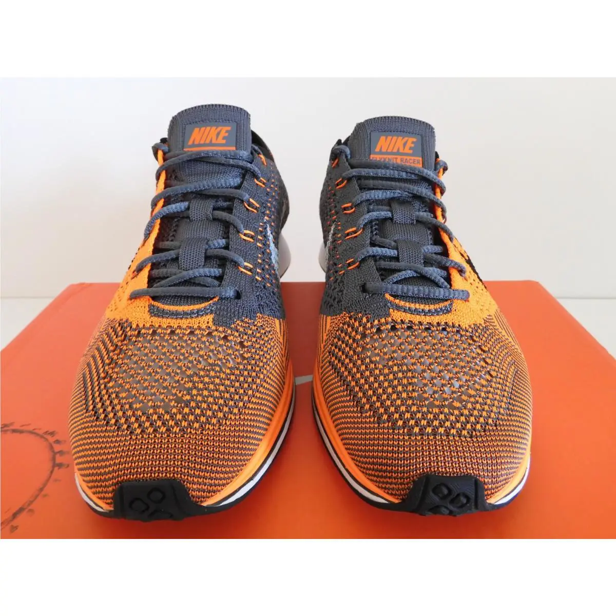 Nike shoes - Nike Flyknit Racer - Flyknit Racer - Orange (UPC: 685068607653) 1