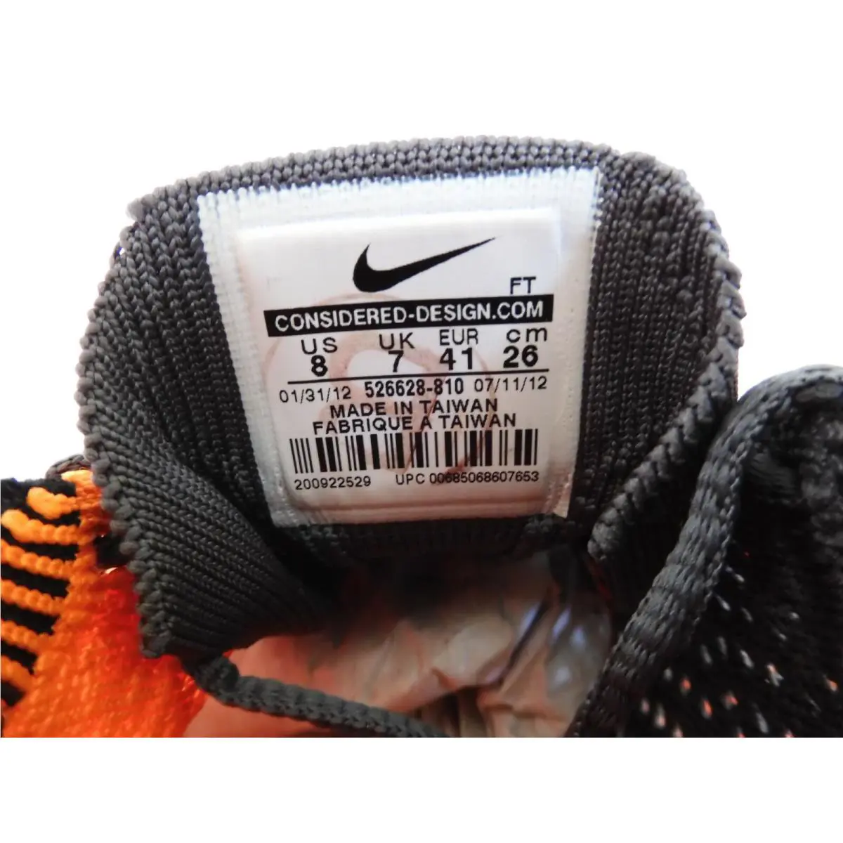 Nike shoes - Nike Flyknit Racer - Flyknit Racer - Orange (UPC: 685068607653) 3