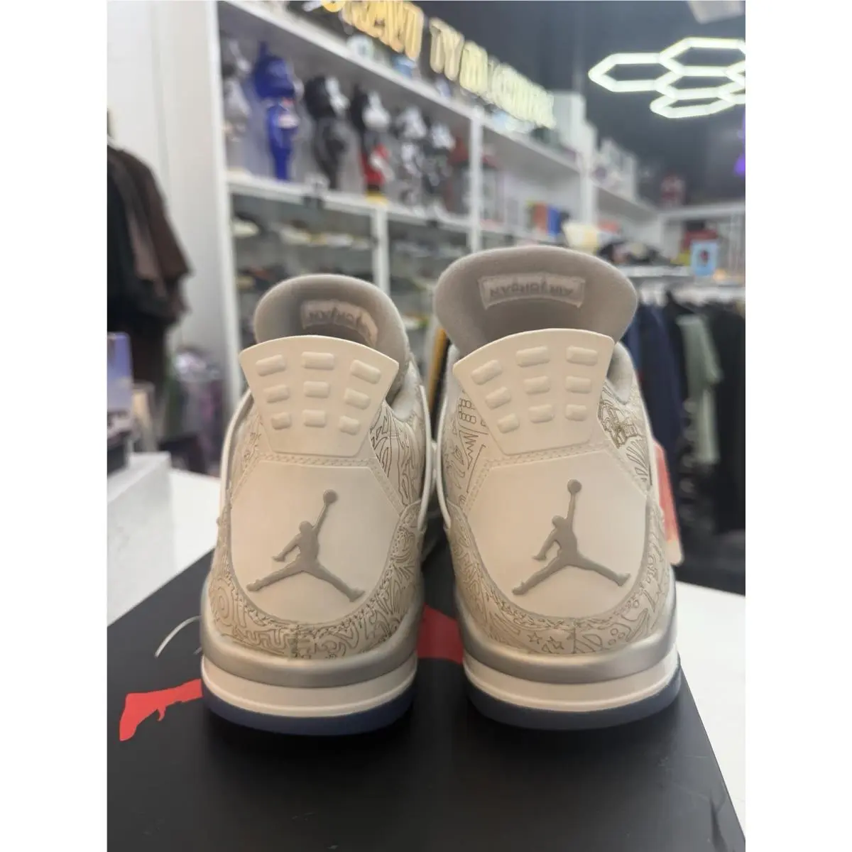 Nike shoes - Air Jordan 4 - Air - 705333-105 - White (UPC: 0888408148179) 1