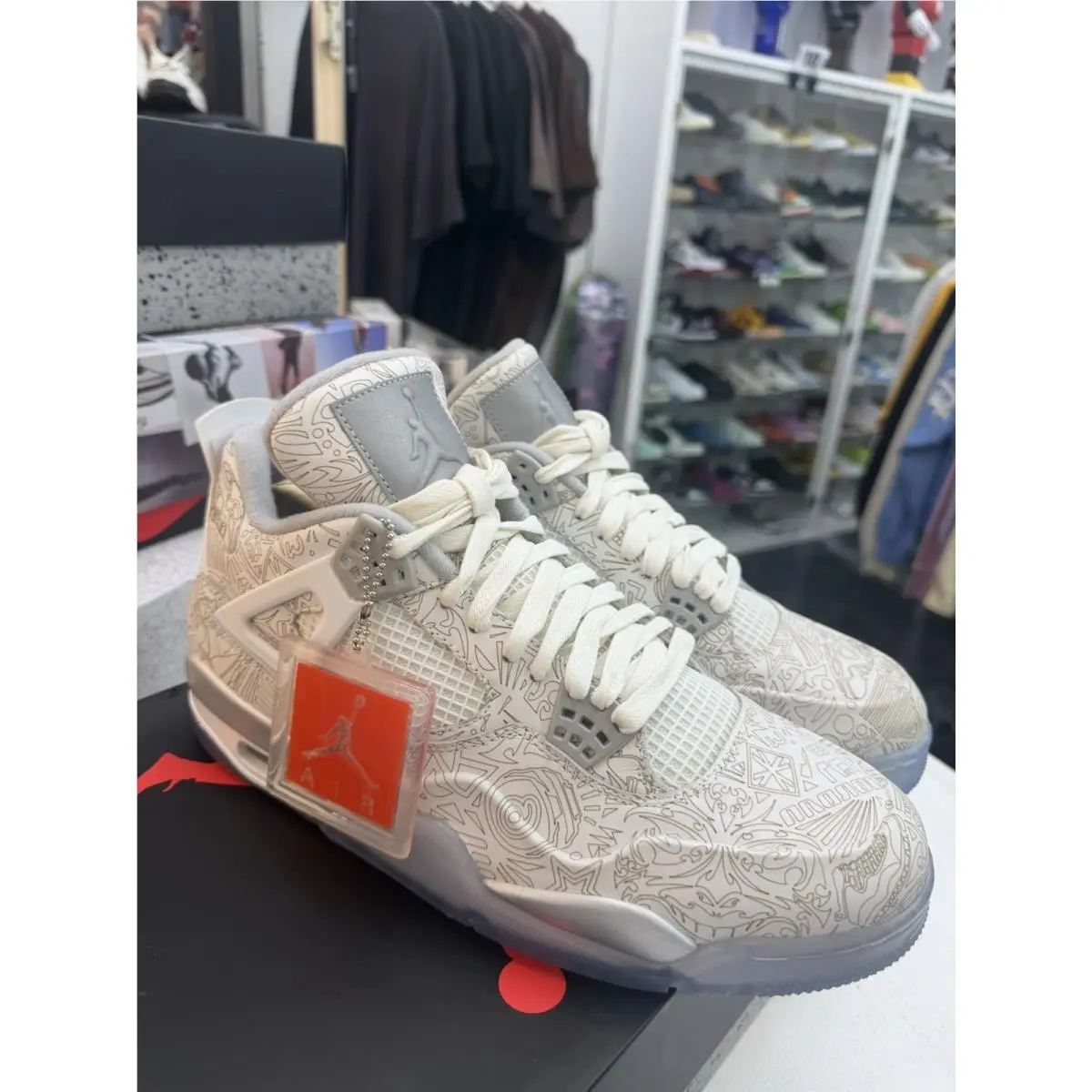 Nike shoes - Air Jordan 4 - Air - 705333-105 - White (UPC: 0888408148179) 3