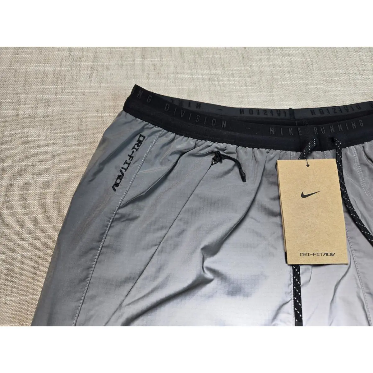 Nike clothing - Nike Run Division Shorts - Run Division Shorts - FZ1123-035 - Silver Black 1