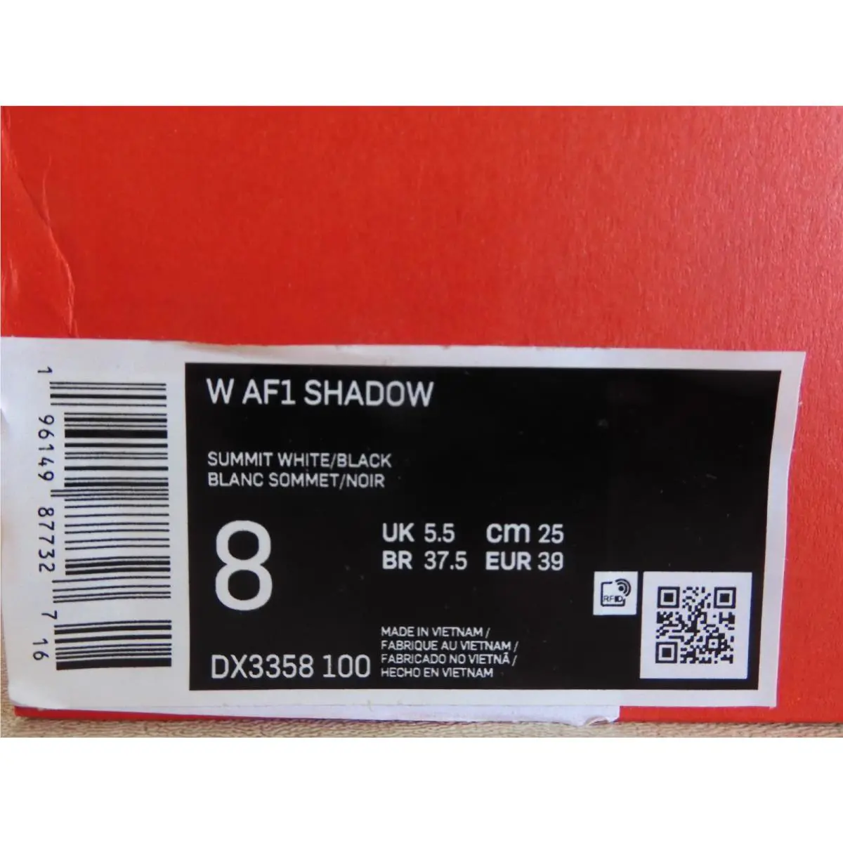 Nike shoes - Nike Air Force 1 Shadow - DX3358-100 - White (UPC: 196149877327) 6