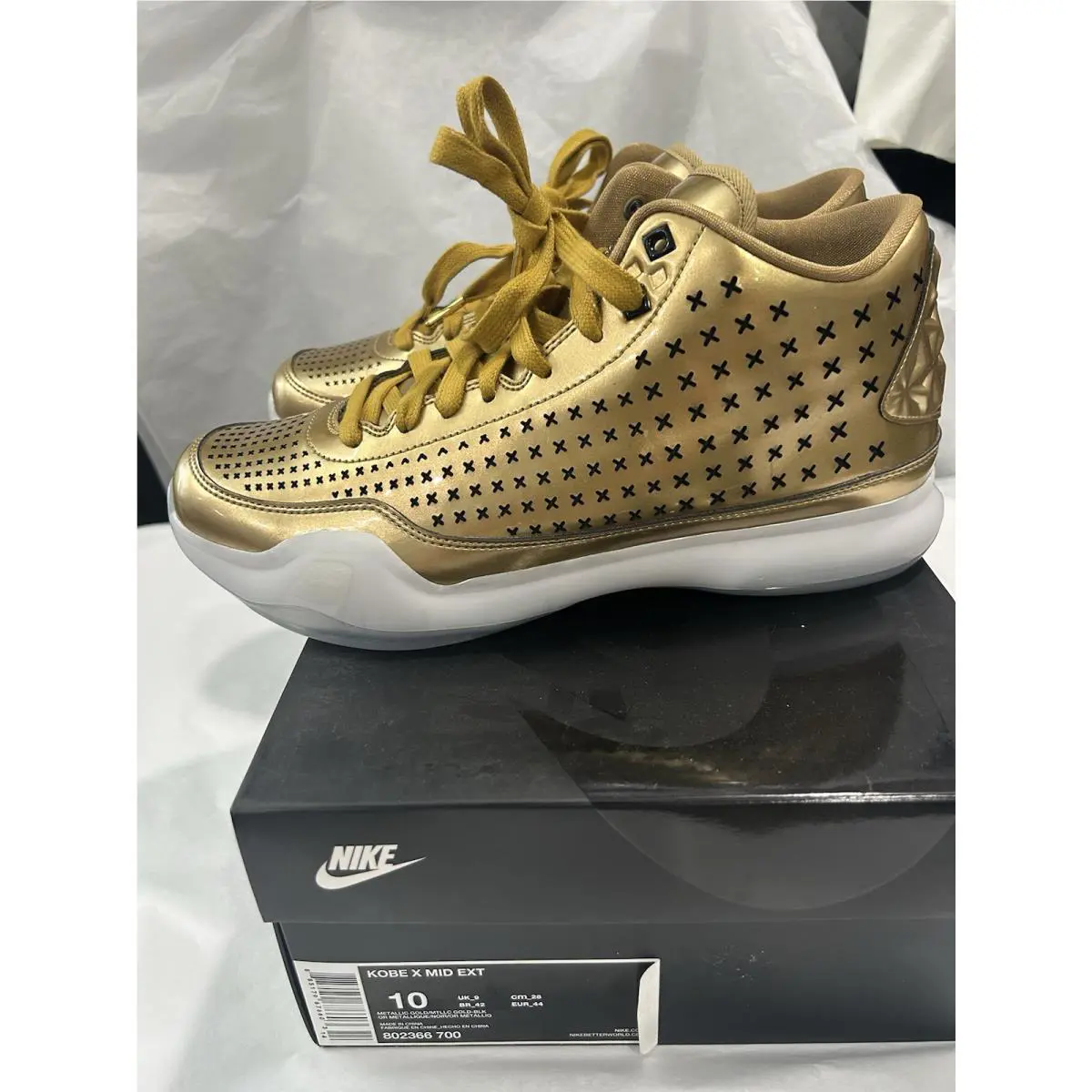 Nike shoes - Nike Kobe - Kobe - 802366 700 - Gold (UPC: 885179676603) 8