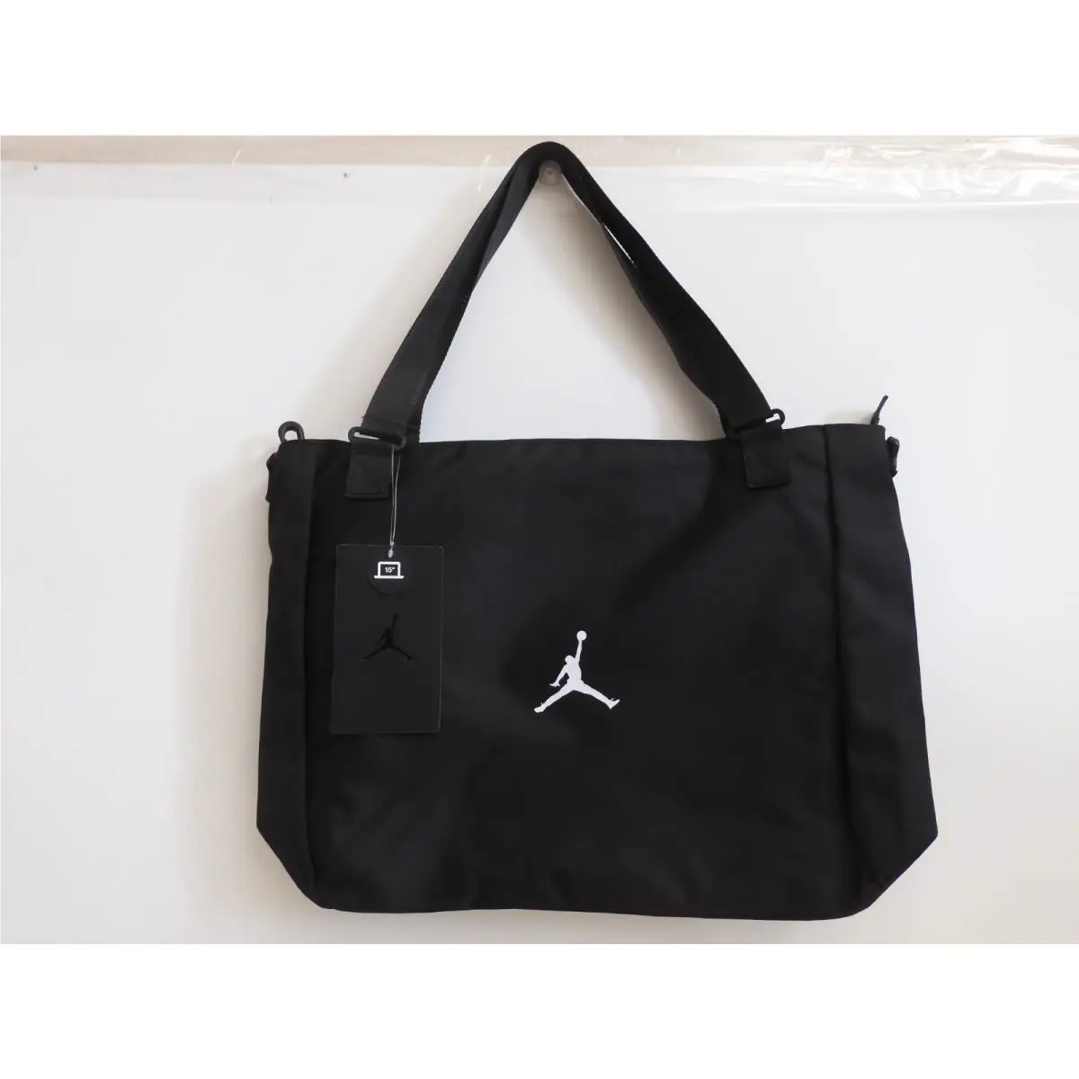 Nike Air Jordan Jumpman Weatherized Tote Bag Black-white 9A0559-023