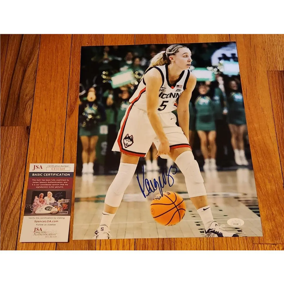 Nike Paige Bueckers Signed 11x14 Photo Autographed Uconn Huskies Jsa Coa Dallas Wings