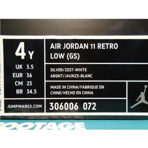 Nike shoes - Nike Air Jordan 11 Retro Low - 306006-072 - Gray 6