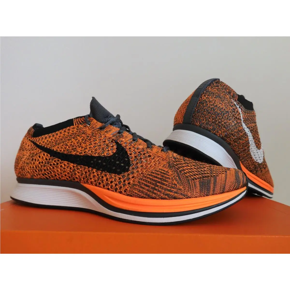 Nike shoes - Nike Flyknit Racer - Flyknit Racer - Orange (UPC: 685068607646) 0