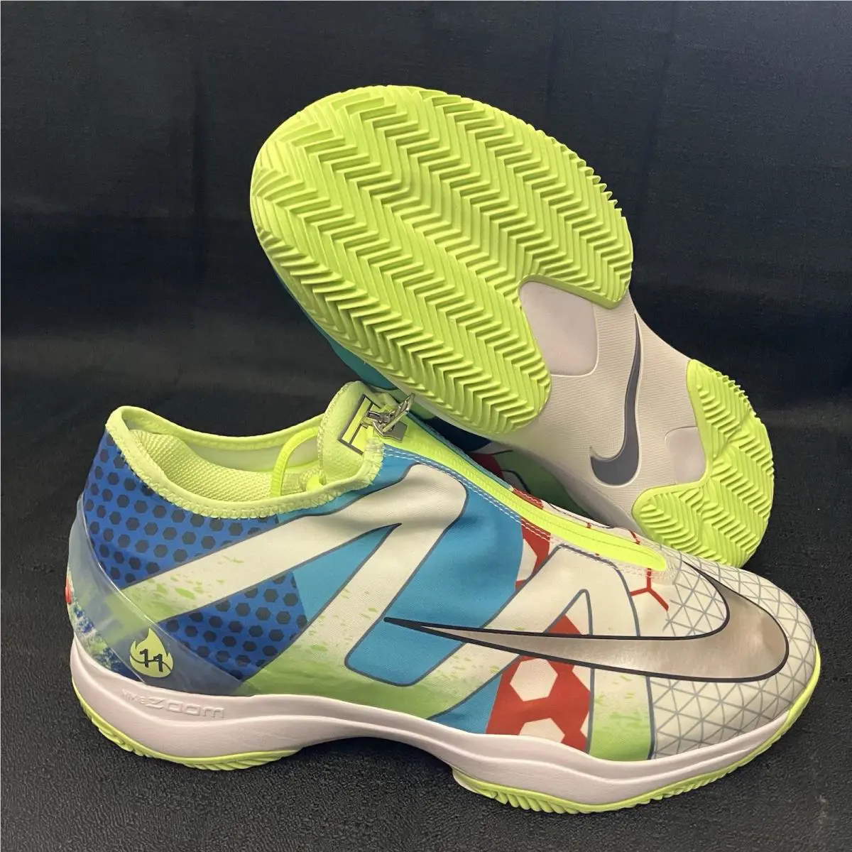 Nike shoes - Zoom Vapor Cage 4 Rafa Nadal - DD1579 113 - White Chile Red Binary Blue 0