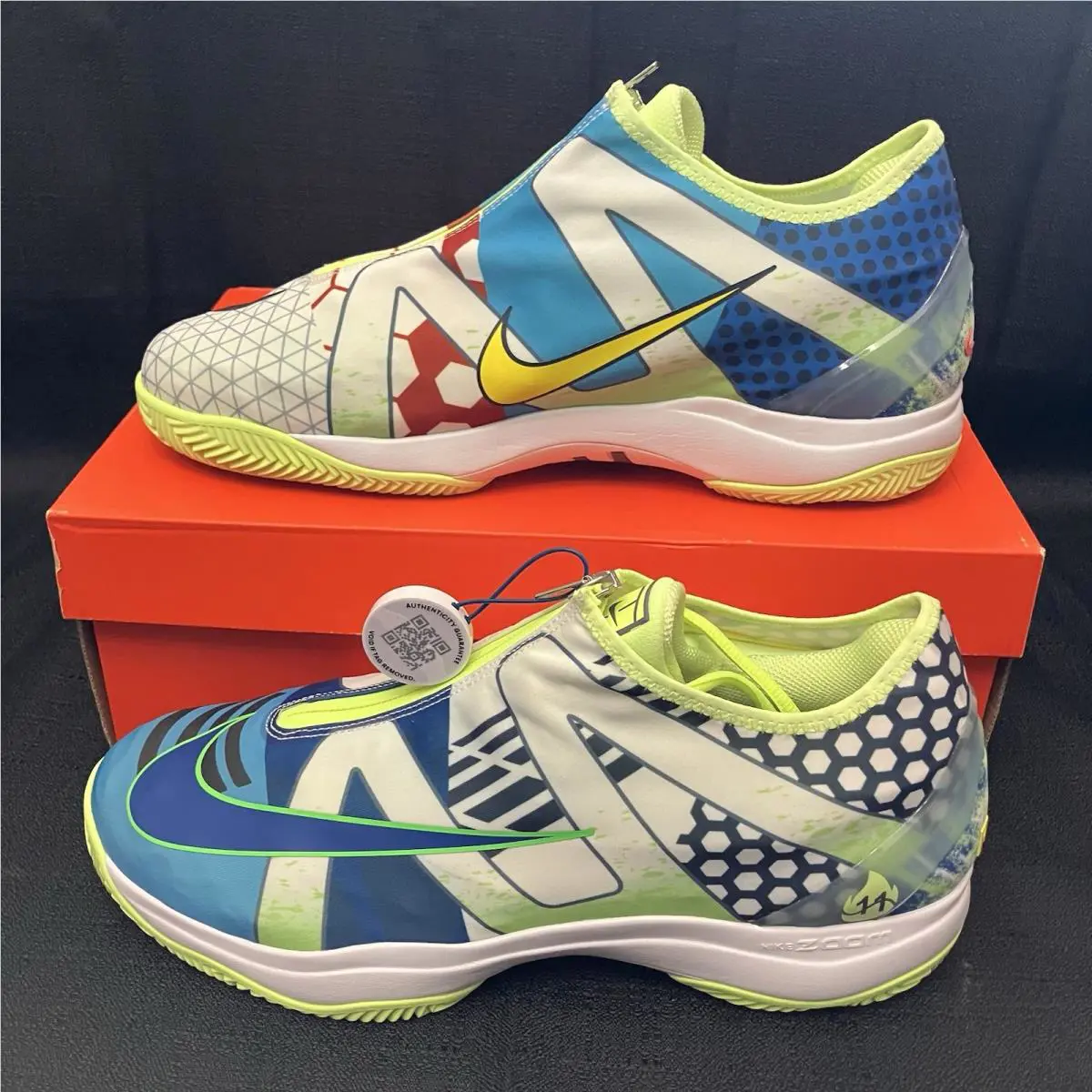 Nike shoes - Zoom Vapor Cage 4 Rafa Nadal - DD1579 113 - White Chile Red Binary Blue 1