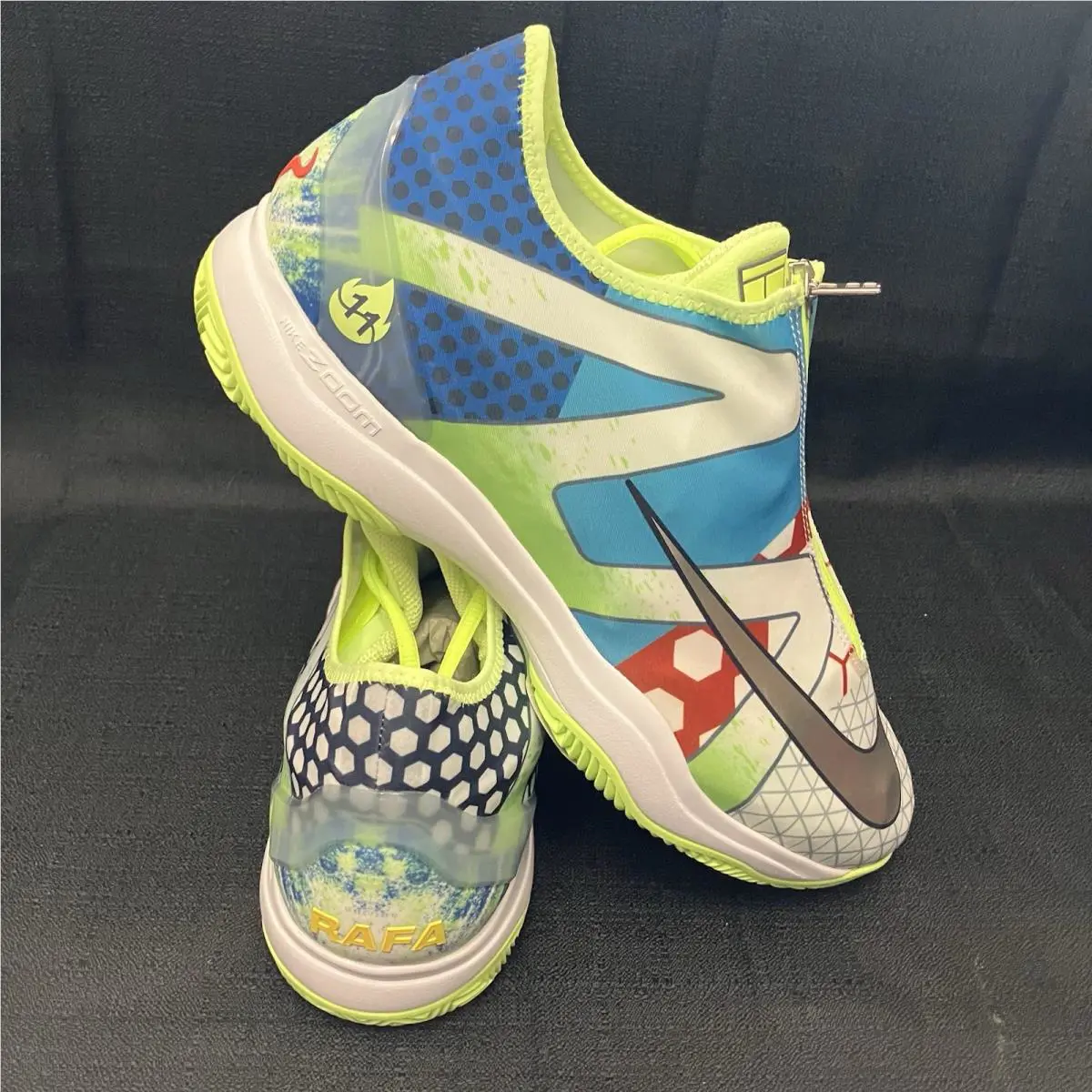 Nike shoes - Zoom Vapor Cage 4 Rafa Nadal - DD1579 113 - White Chile Red Binary Blue 5