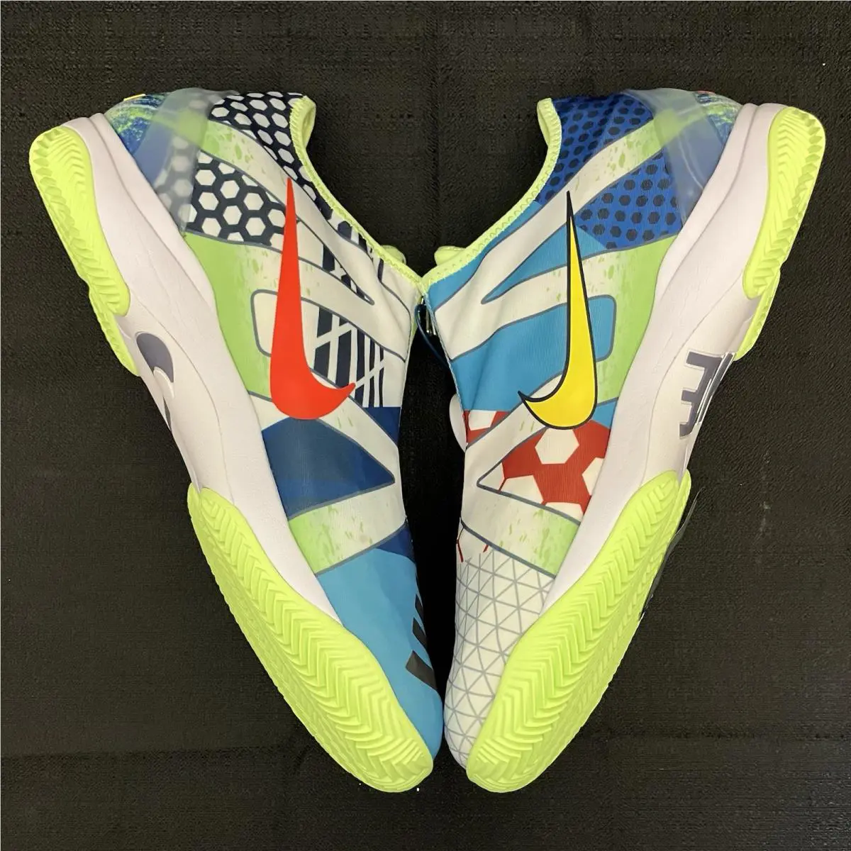 Nike shoes - Zoom Vapor Cage 4 Rafa Nadal - DD1579 113 - White Chile Red Binary Blue 7