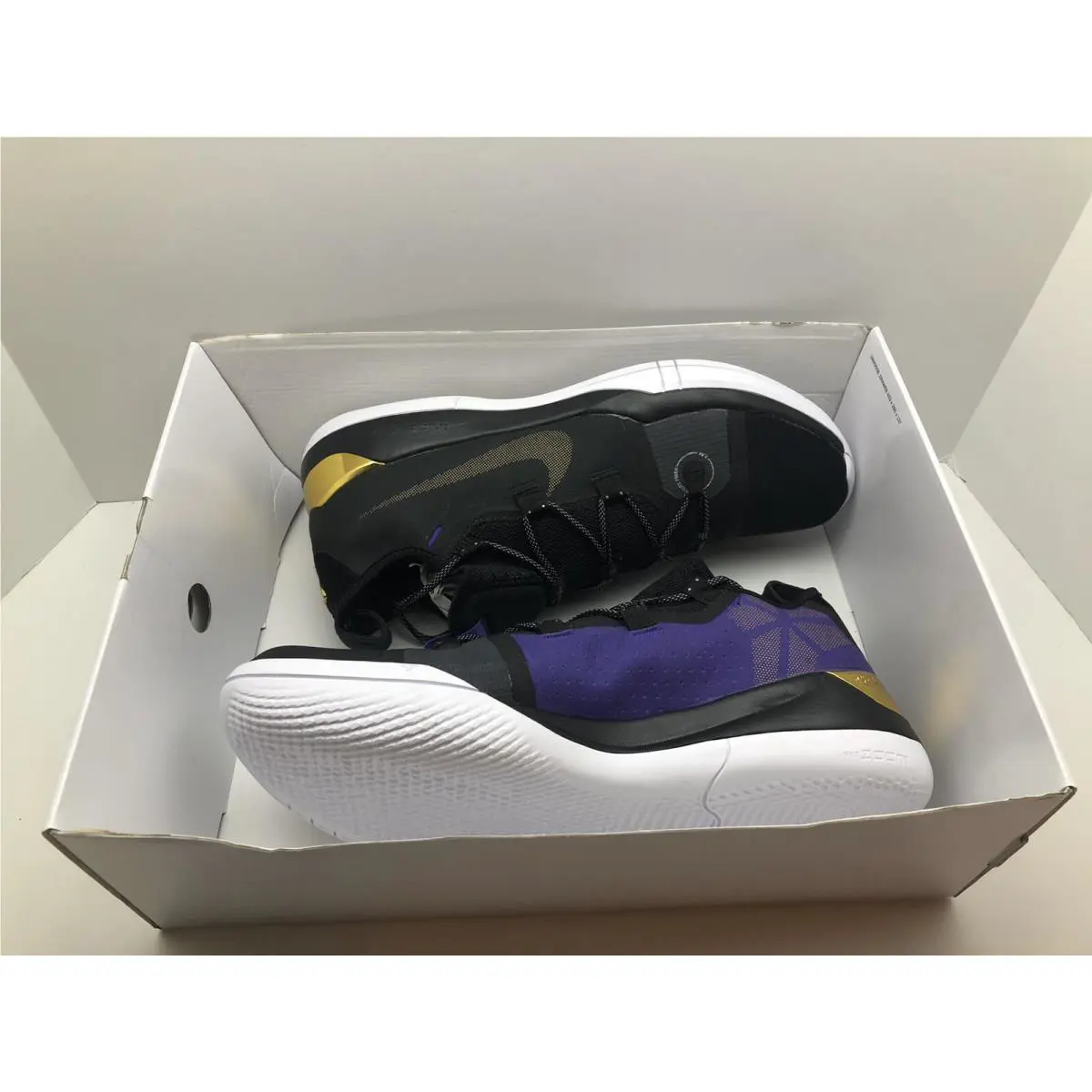 Nike shoes - NIKE KOBE AD - KOBE - PURPLE/METALLIC GOLD/BLACK-WHITE 8