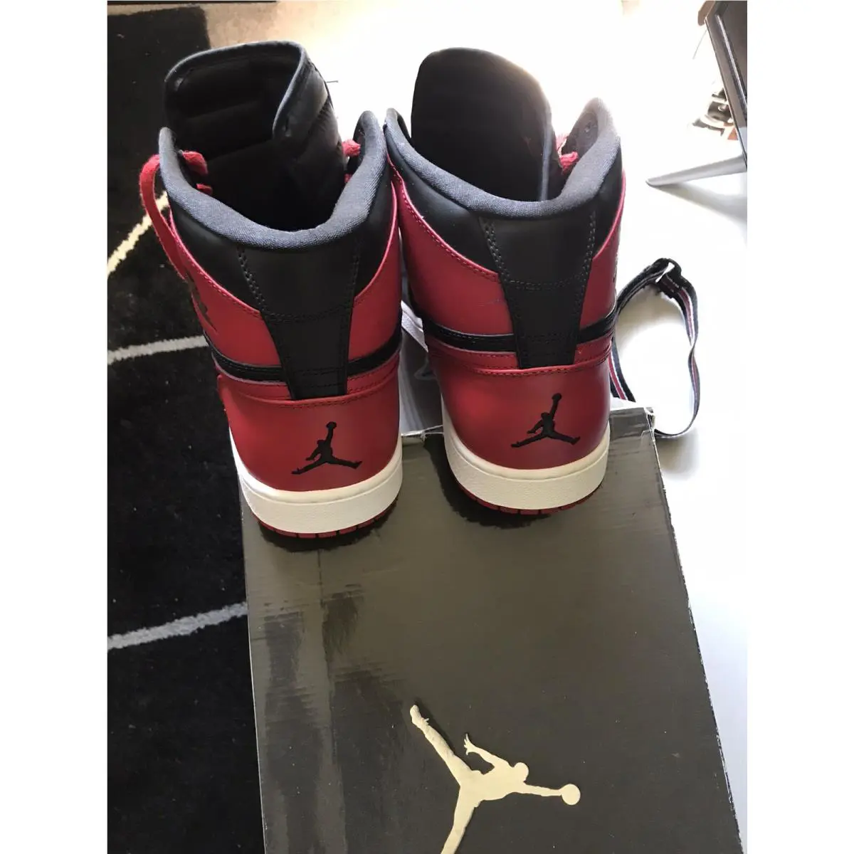 Nike shoes - Jordan 1 - 342132061 - Black, Manufacturer: BLACK-RED (UPC: 886737741856) 9