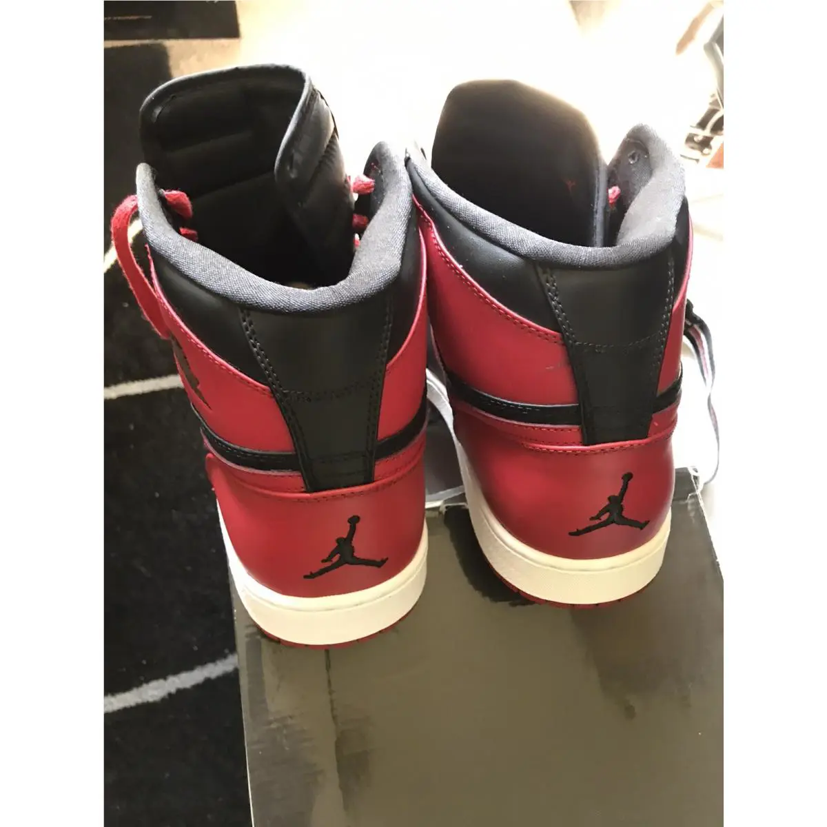 Nike shoes - Jordan 1 - 342132061 - Black, Manufacturer: BLACK-RED (UPC: 886737741856) 1