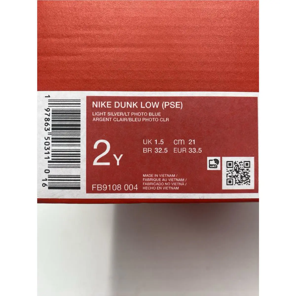 Nike shoes - Nike Dunk Low - Dunk Low - FB9108 004 - Light Silver/LT Photo Blue (UPC: 197863503110) 6