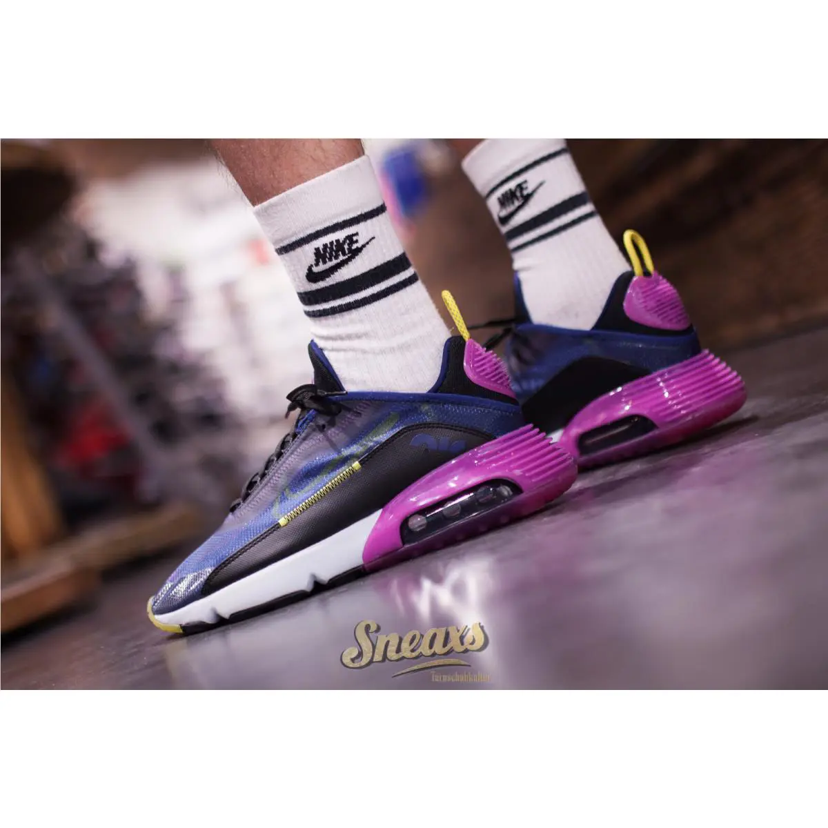 Nike shoes - Nike Air Max 2090 - Air Max - Blue Void, Black, Active Fuchsia, Chrome Yellow 7