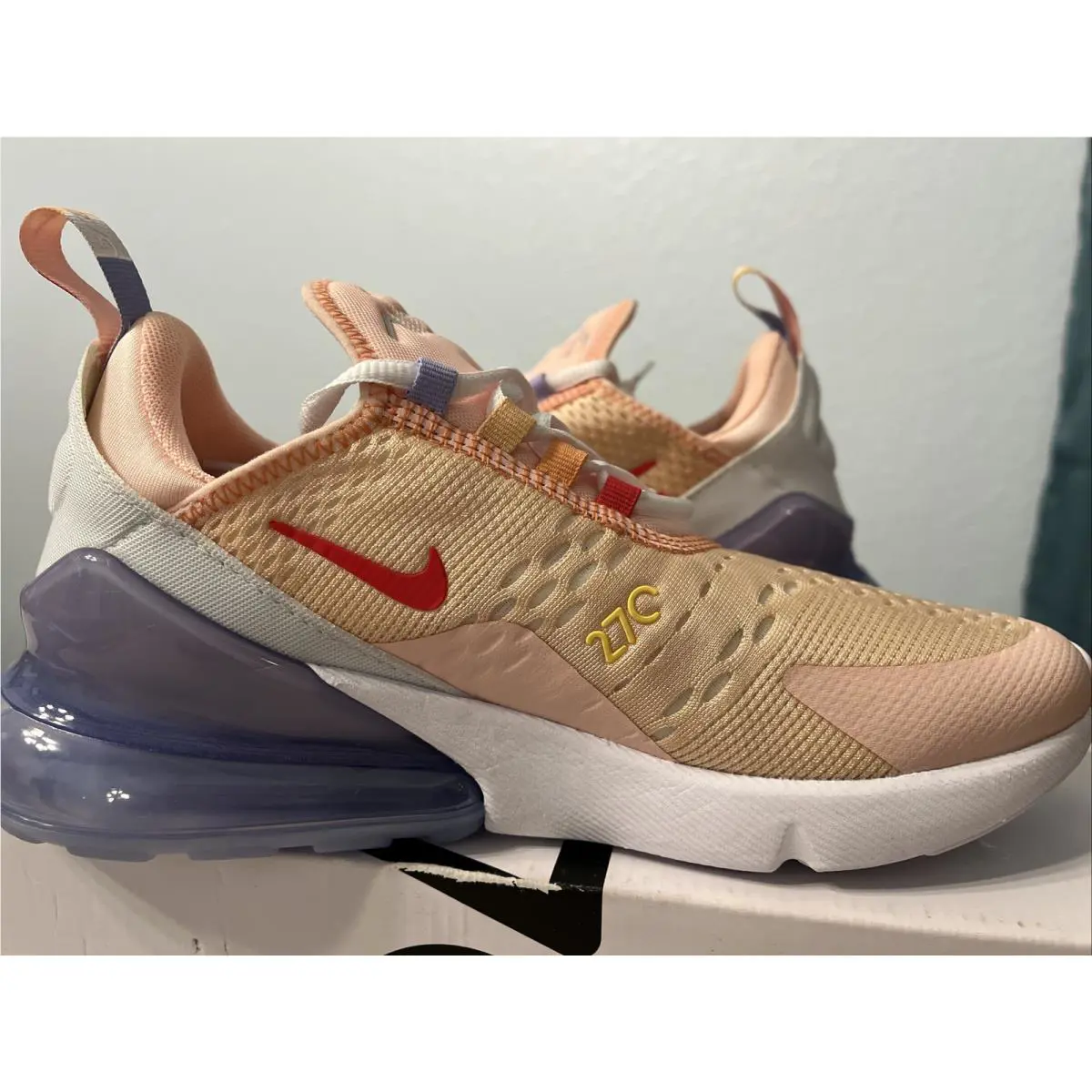 Nike shoes - Nike Air Max 270 - Air Max - CW5589-600 - Washed Coral Track Red White 1