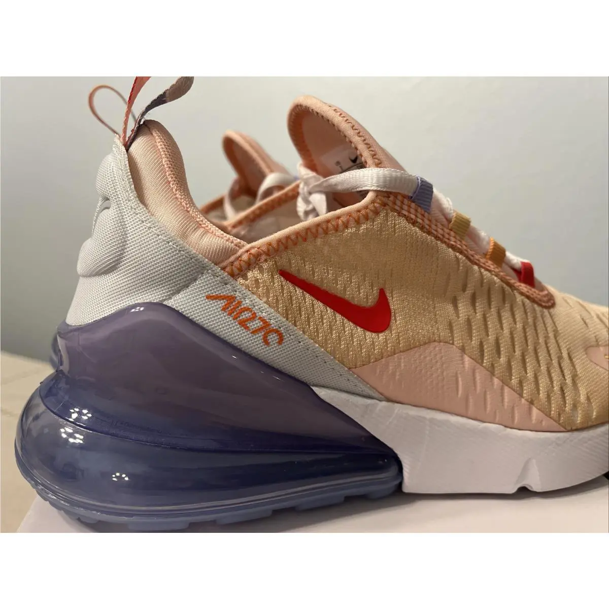 Nike shoes - Nike Air Max 270 - Air Max - CW5589-600 - Washed Coral Track Red White 5