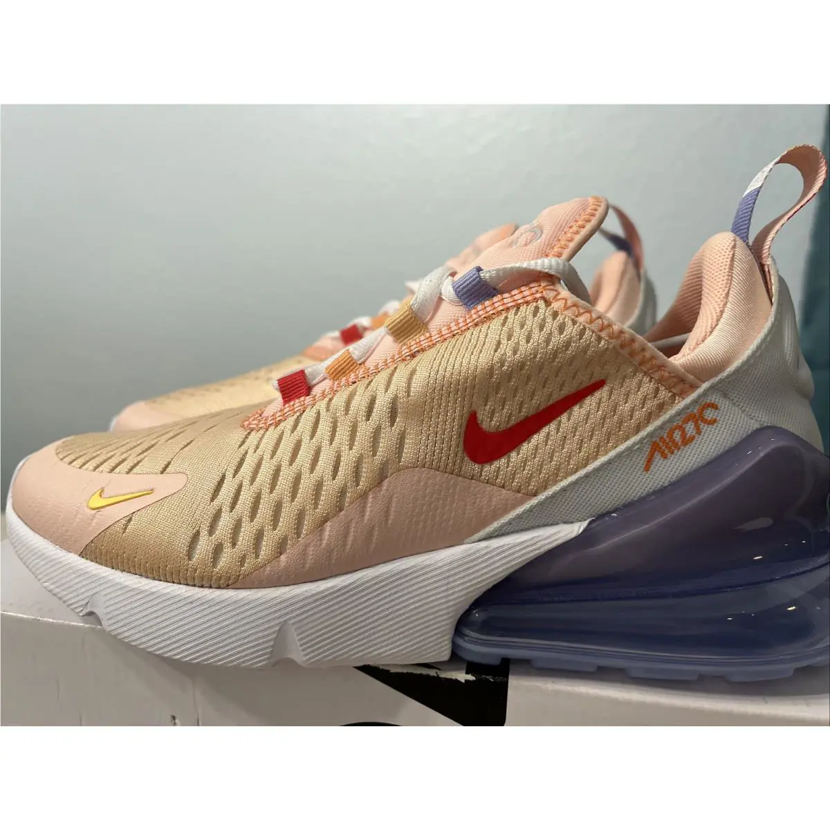 Nike shoes - Nike Air Max 270 - Air Max - CW5589-600 - Washed Coral Track Red White 2