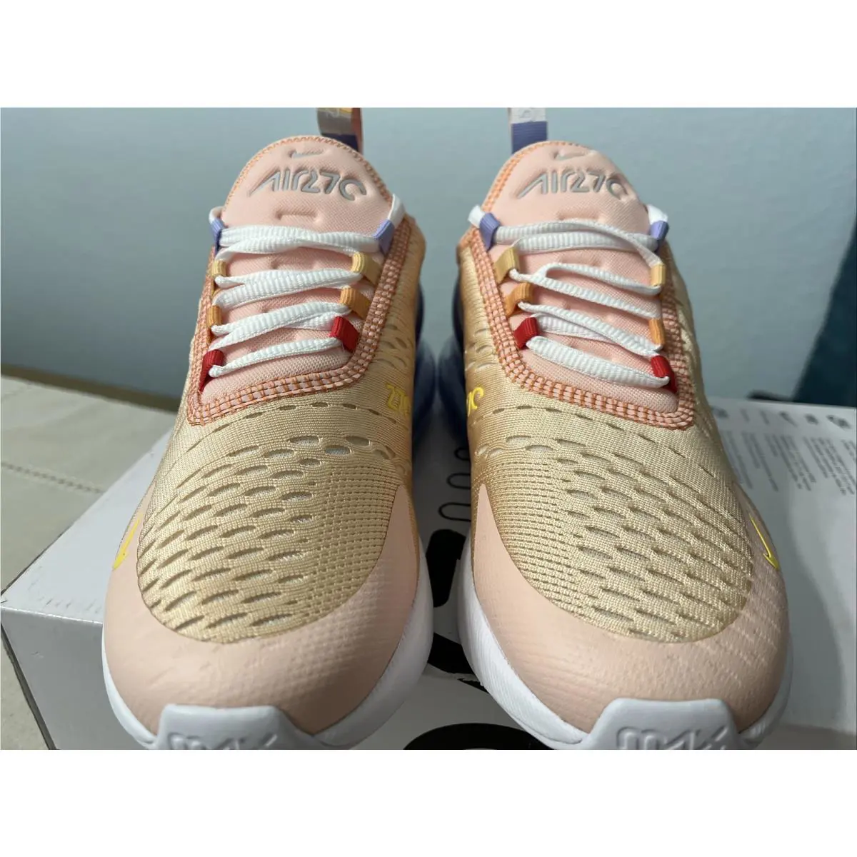 Nike shoes - Nike Air Max 270 - Air Max - CW5589-600 - Washed Coral Track Red White 3