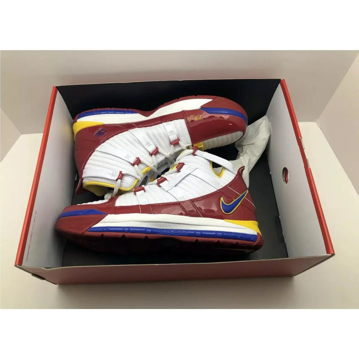 Nike shoes - Nike Zoom Lebron III QS - AO2434-100 - White Red (UPC: 886691873099) 9