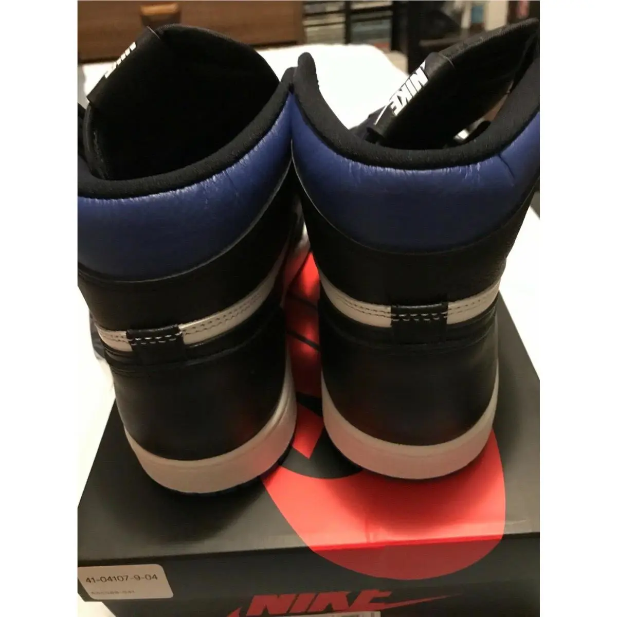Nike shoes - NIKE AIR JORDAN 1 Retro - BLACK/Black-White-Game Royal 0
