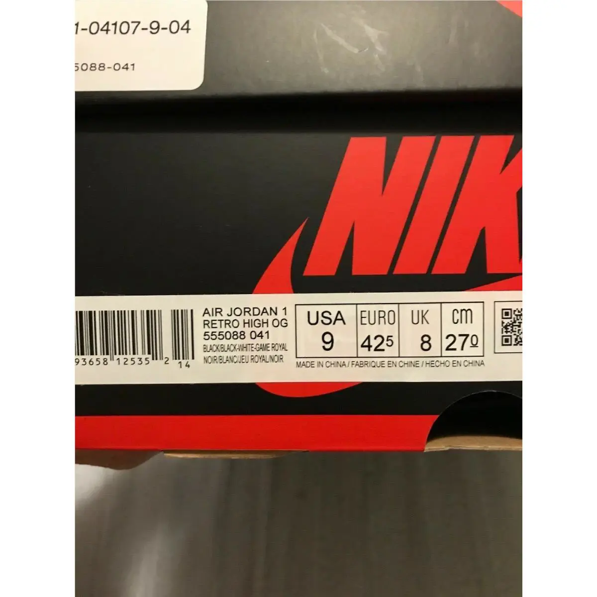 Nike shoes - NIKE AIR JORDAN 1 Retro - BLACK/Black-White-Game Royal 5