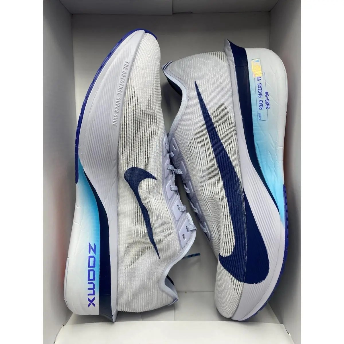 Nike shoes - Nike ZoomX Vaporfly - ZoomX Vaporfly - HF6414 001 - Ghost/Blue Void-Persian Violet (UPC: 197863017983) 5