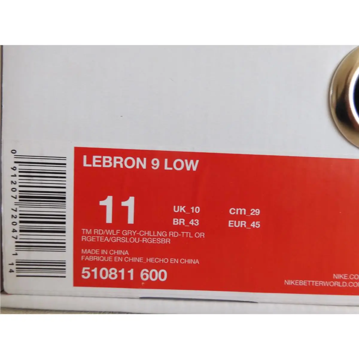 Nike shoes - Nike LeBron 9 - LeBron - 510811-600 - Red (UPC: 091207720471) 5