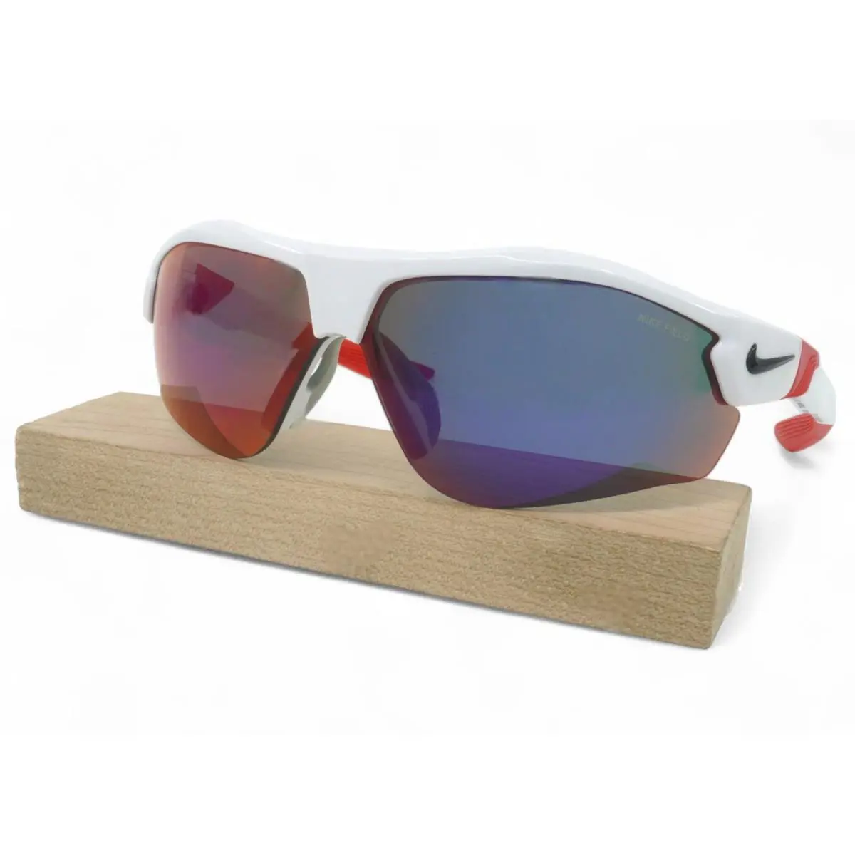 DN9252-101 Unisex Nike Show X3 Sunglasses - Frame: White/University Red