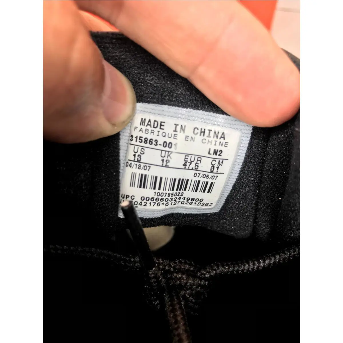 Nike shoes - Nike Air Max Sensation - Air Max Sensation - 315863-001 - Black 8