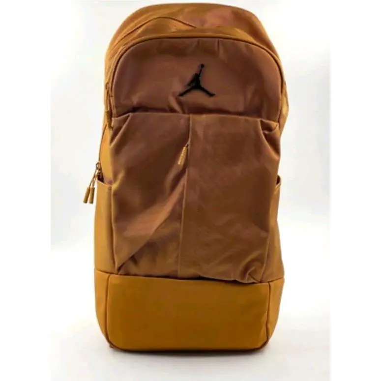 Nike Air Jordan Jumpman Fluid Backpack Ochre Tan Brown 15 Laptop 9A0166-X3N