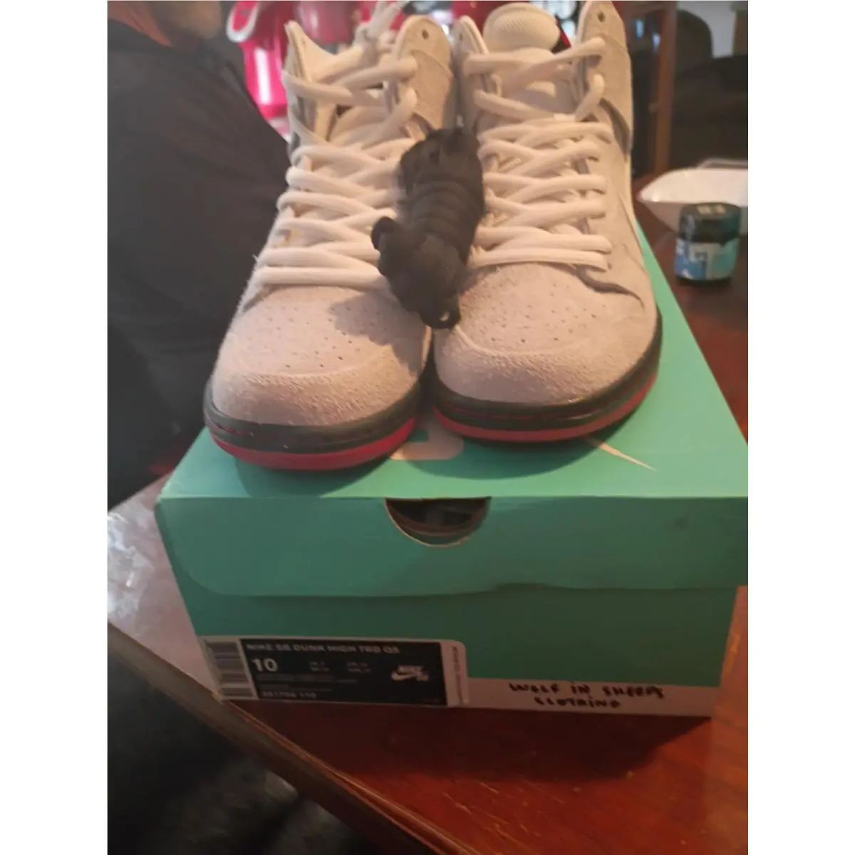 Size 10 - Nike Black Sheep x SB Dunk High Black Sheep 881758-110