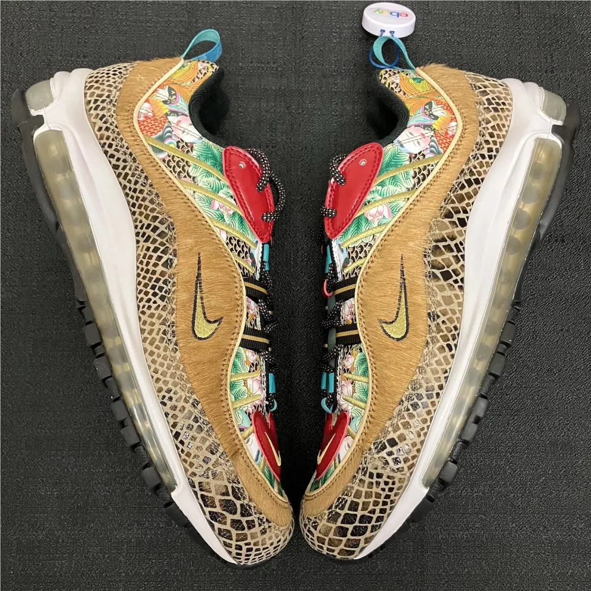 Nike shoes - Air Max 98 “What The” Chinese New Year - BV6649 708 - Multi Color Metallic Gold University Red 1