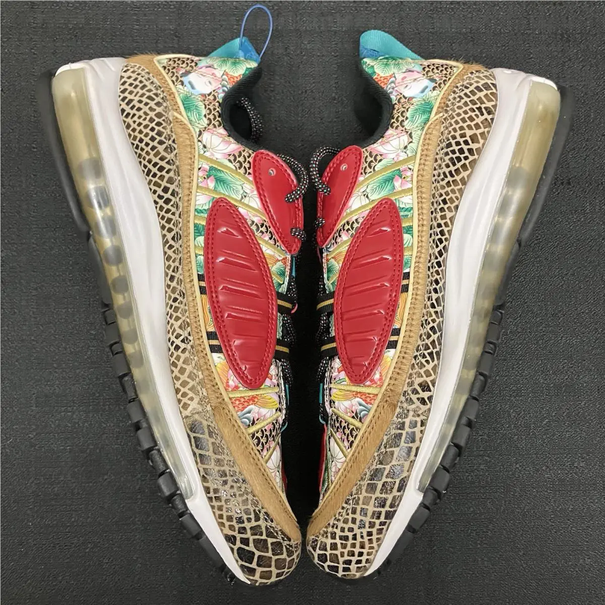 Nike shoes - Air Max 98 “What The” Chinese New Year - BV6649 708 - Multi Color Metallic Gold University Red 5