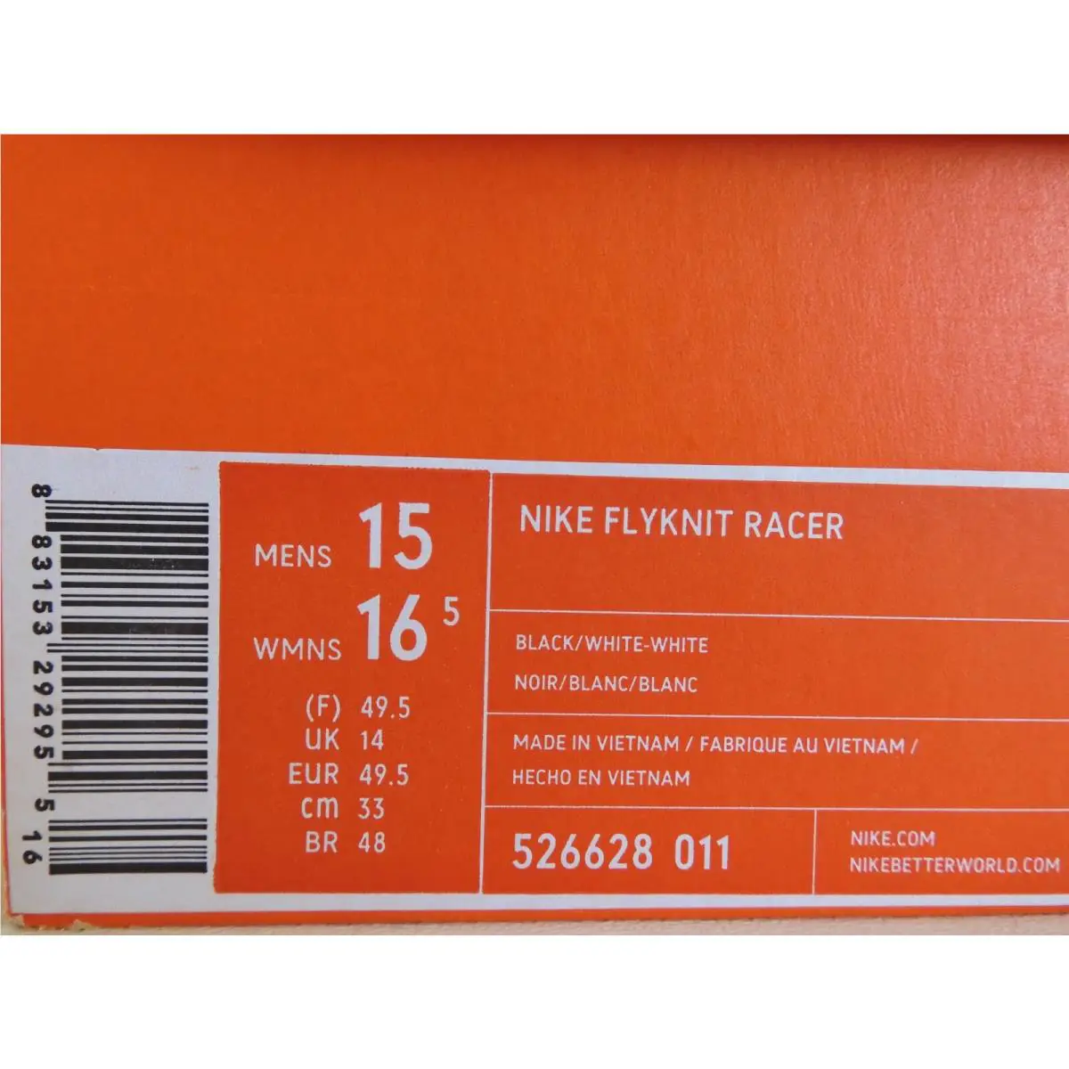 Nike shoes - Nike Flyknit Racer - Flyknit Racer - Black (UPC: 883153292955) 3