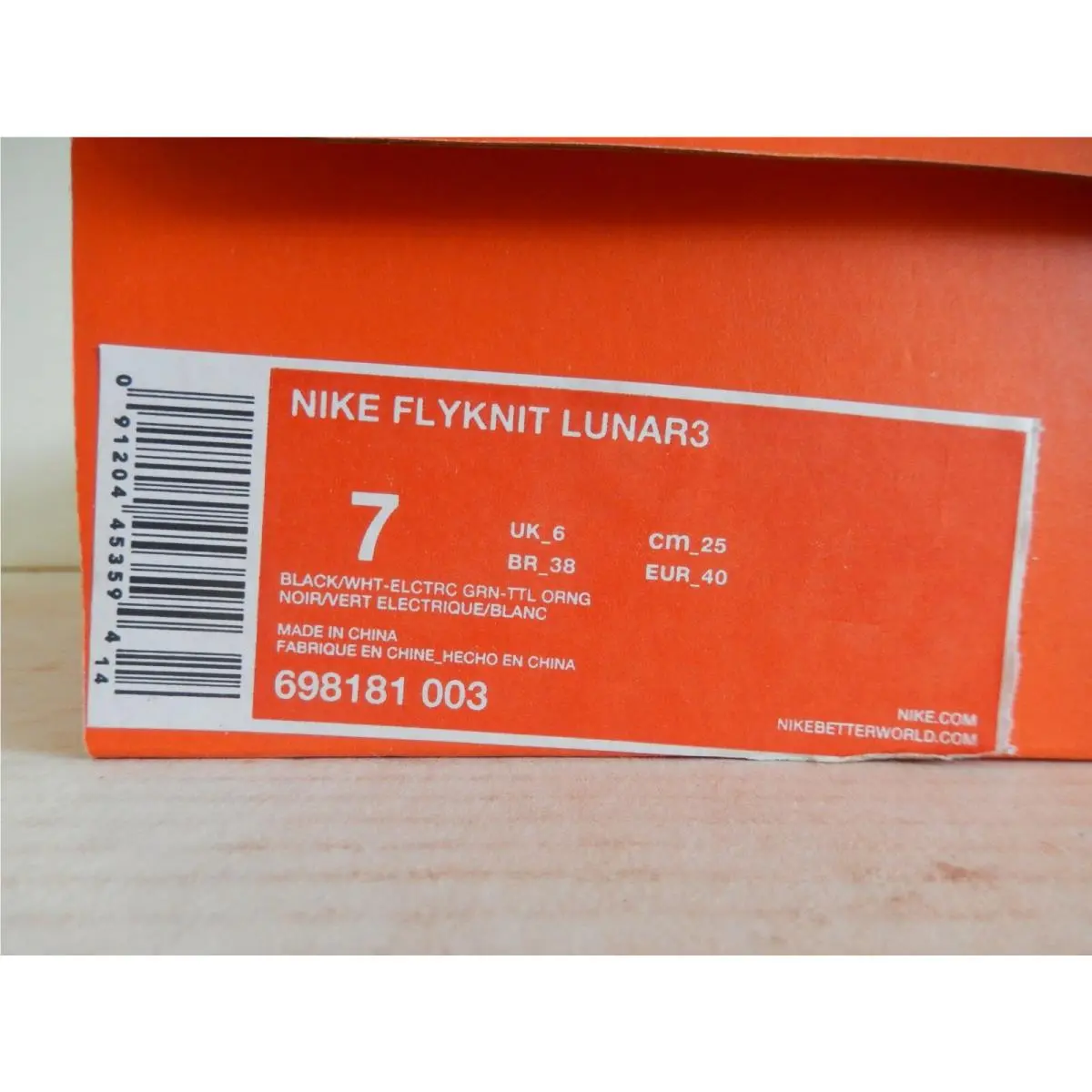 Nike shoes - Nike Flyknit Lunar - Flyknit Lunar - 698181-003 - Multicolor (UPC: 091204453594) 3