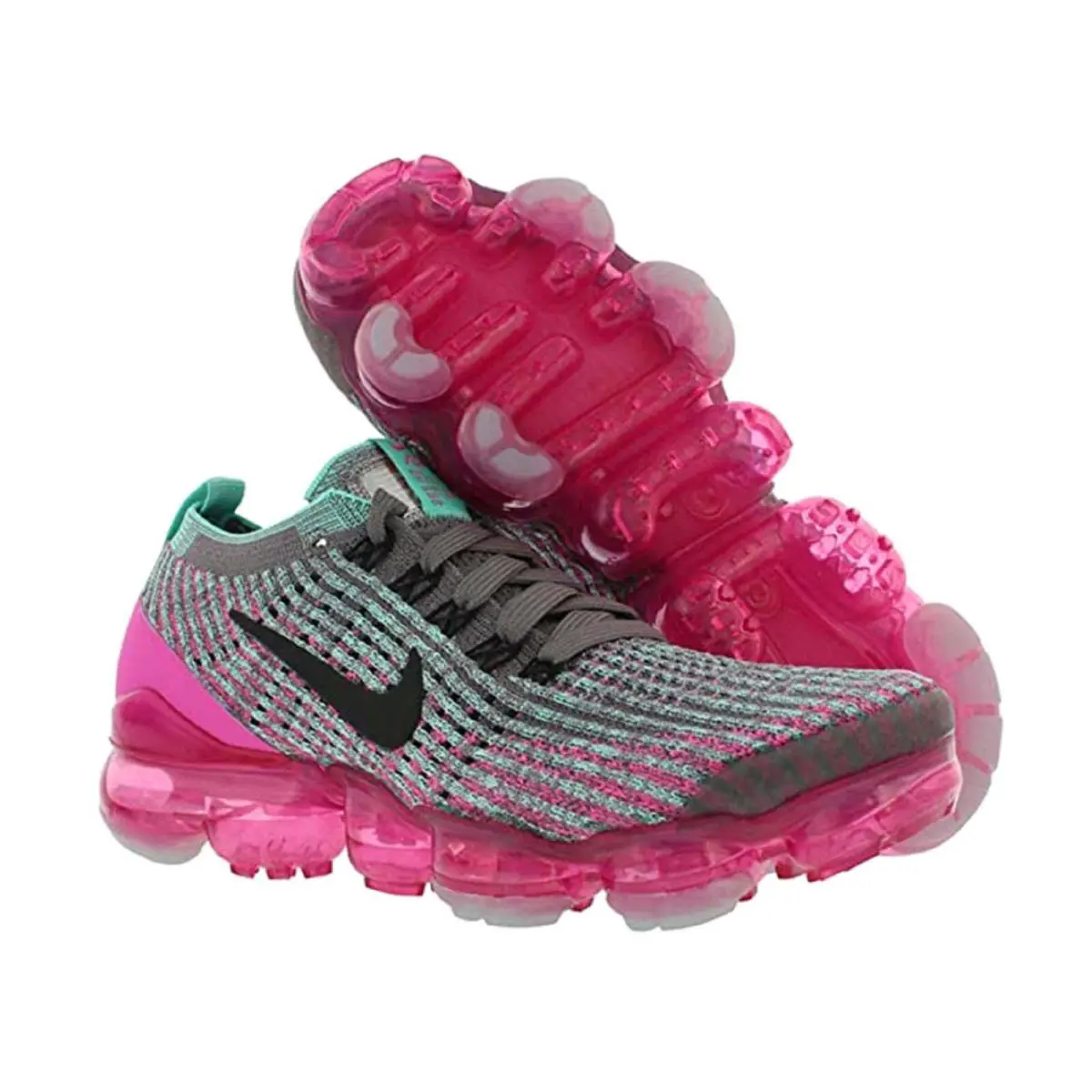Nike shoes - Nike Air Vapormax Flyknit - Air Vapormax Flyknit - CI7577-001 - Gunsmoke/Black-Laser Fuchsia (UPC: 192502357925) 1