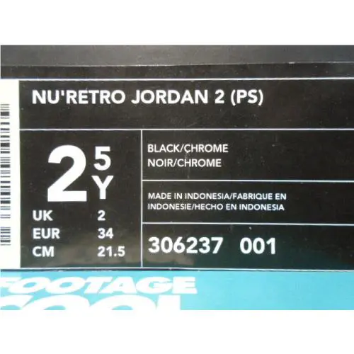 Nike shoes - Nike Air Jordan 2 Nu` Retro - 306237-001 - Black 6
