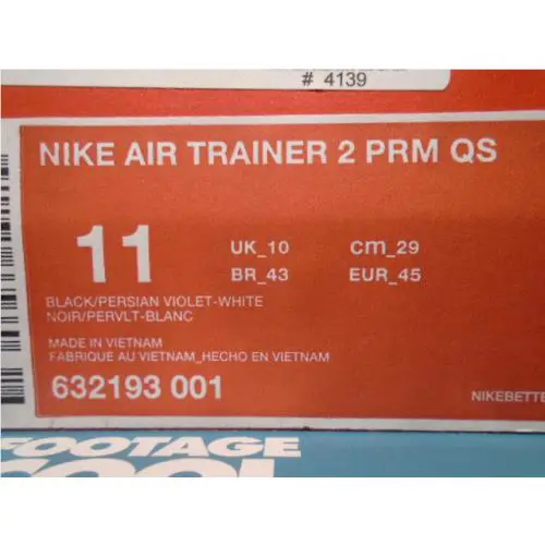 Nike shoes - Nike Air Trainer 2 Premium QS - 632193-001 - Black 6
