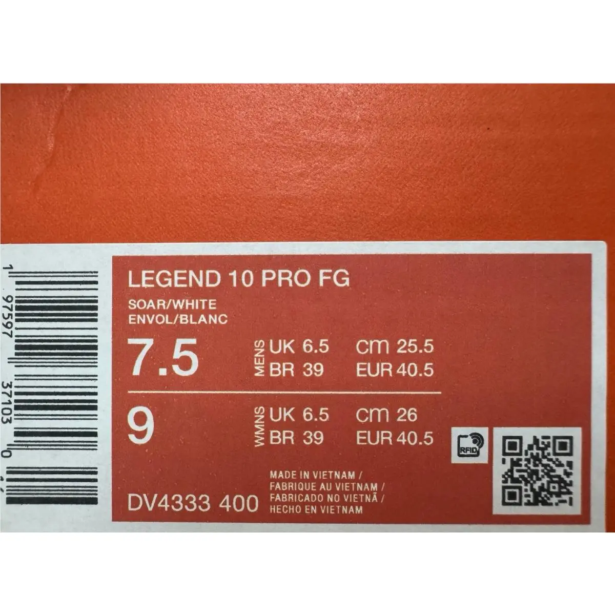 Nike shoes - Nike Tiempo Legend - Tiempo Legend - DV4333-400 - Blue, Manufacturer: Soar/White 7