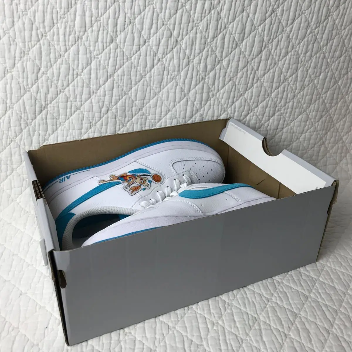 Nike shoes - Nike Air Force 1 GS - White/Blue 9