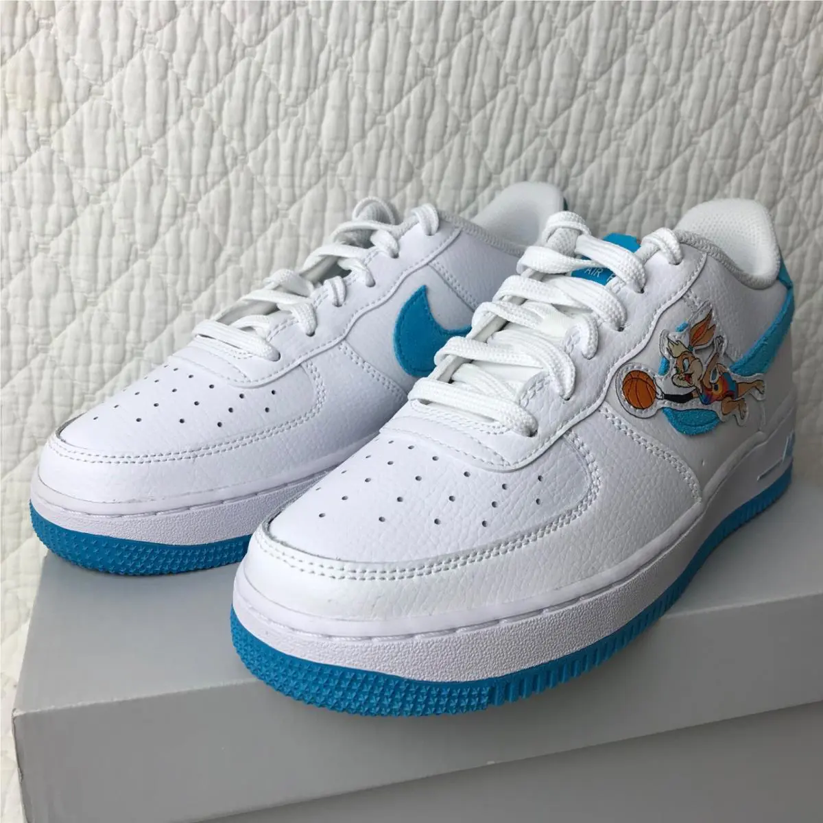 Nike shoes - Nike Air Force 1 GS - White/Blue 6