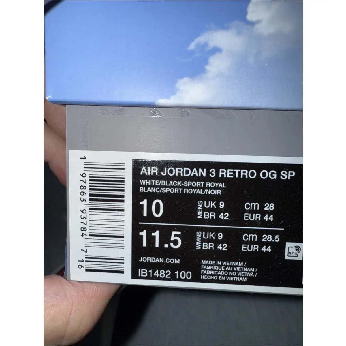 Nike shoes - Nike Air Jordan 3 Retro “Seoul 2.0” - WHITE/BLACK—Sport Royal 7