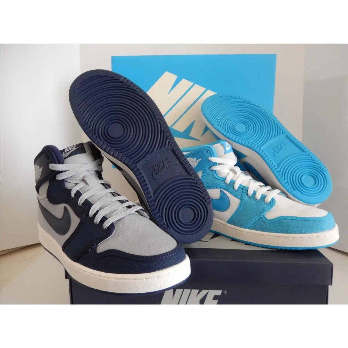 Nike Air Jordan AJ1 Ko High Og Rival Pack Unc/georgetown Sz 7.5 655328-900