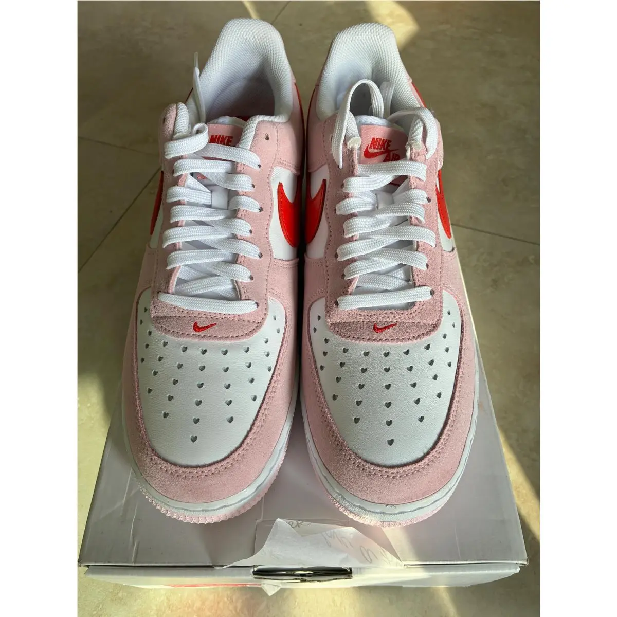 Nike Air Force 1 Low `07 QS Valentine`s Day Love Letter DD3384-600 Men`s 11.5 DS